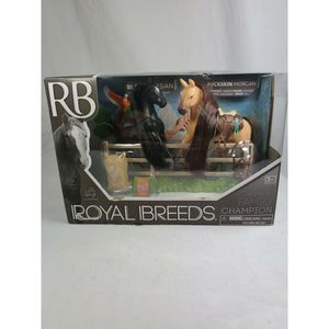 Royal Breeds Blk Friesian & Chestnut Morgan Horses